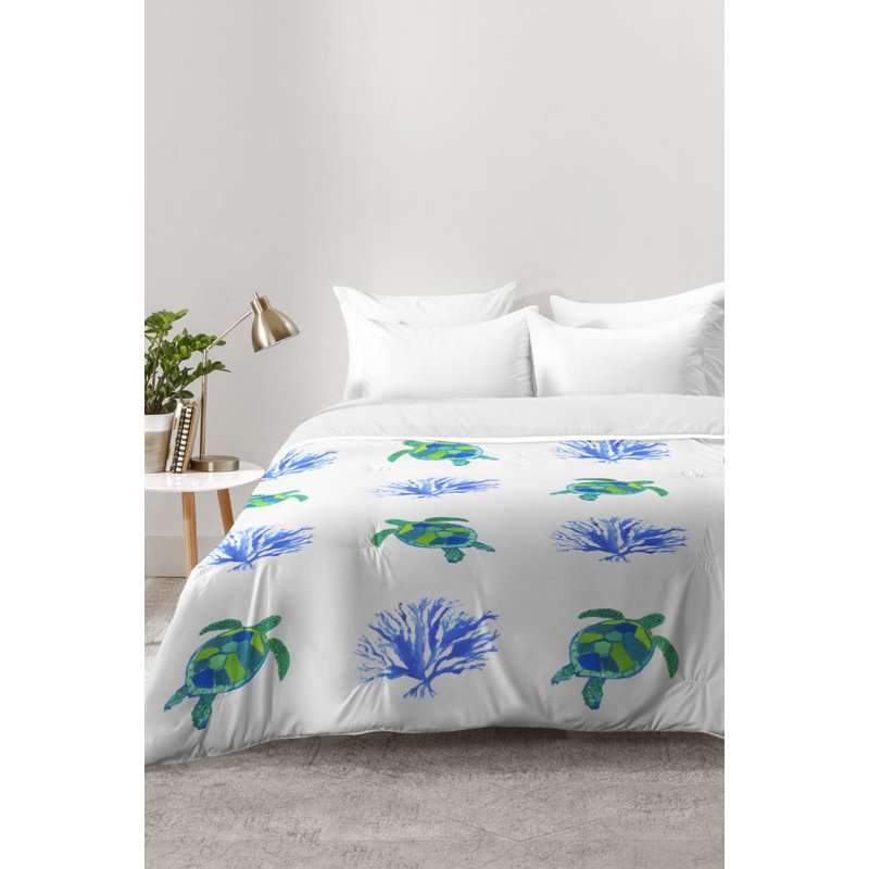 Ensemble d'édredon Sea Turtles, Édredon double / grand + 2 taies décoratives sta