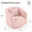 Fauteuil pivotant rembourré Boucle-98666143