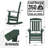 Oxing HDPE Outdoor Rocking Chair-1860839096