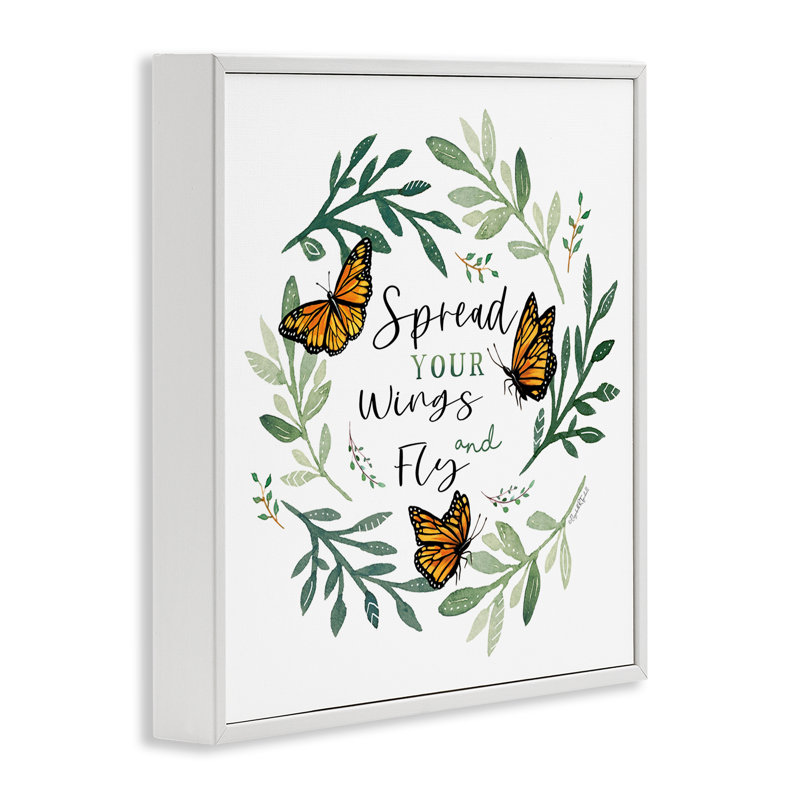 «Spread Your Wings Butterflies», estampe numérique, conception par Elizabeth Tyndall, 24" H x 24" W