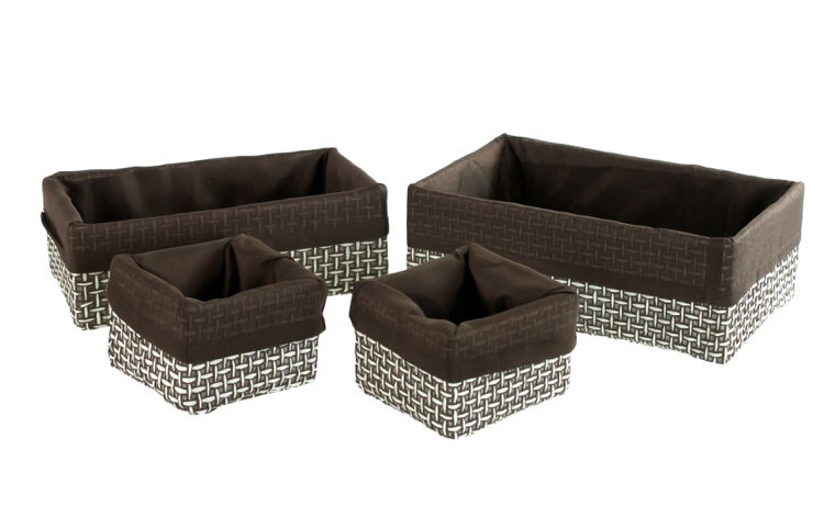 Lavanda Fabric Laundry Set, Moka