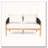 Outdoor Patio Acacia Wood Loveseat-198123328