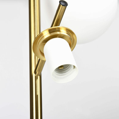 Modern Gold Steel Globe Shade Tree LED Floor Lamp