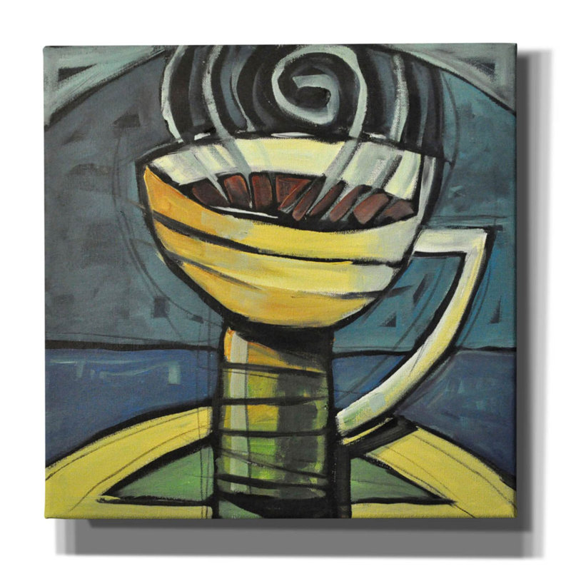 «Red Cup Barrel Studio» par Tim Nyberg, art mural sur toile, H 18 po x l 18 po x P 0,75 po