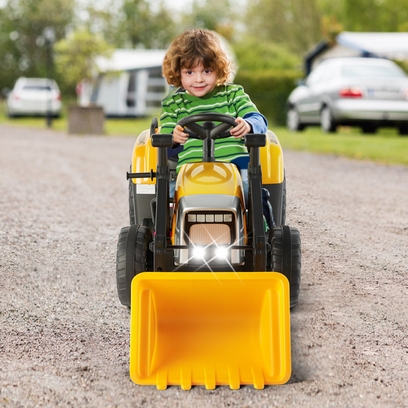 JOYLDIAS Battery Powered Ride On, Yellow