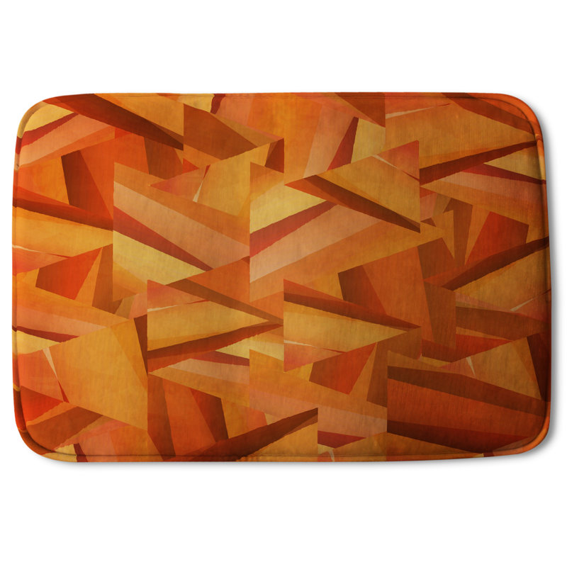 Ajaysia Non-Slip Bath Rug, Abstract Prism
