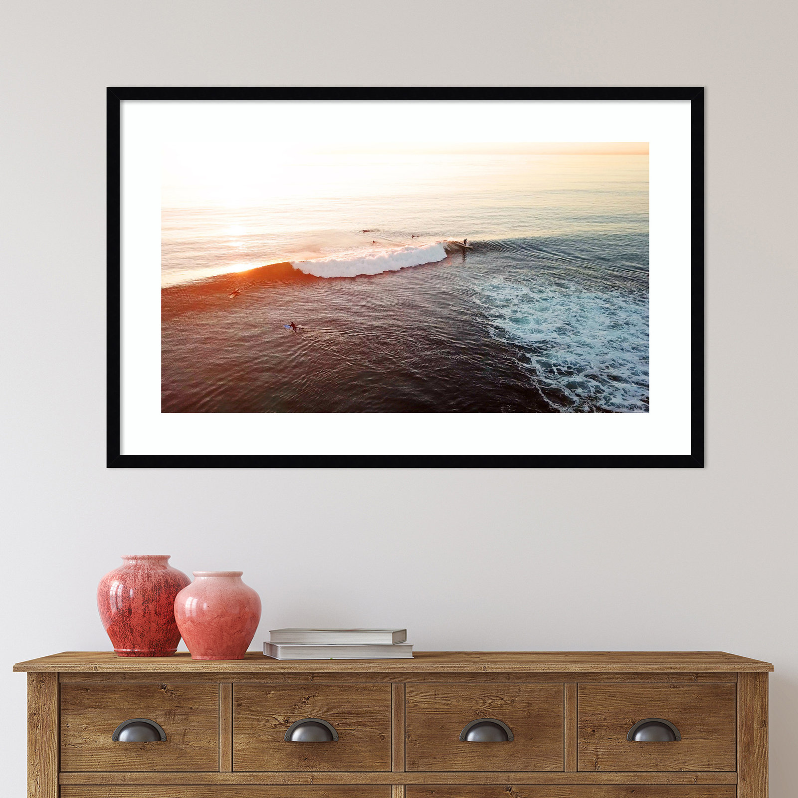 La Jolla 1 by Rachel Dowd, Noir Black Framed, 26.38" H x 41.38" W x 0.875" D