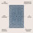 Hagerman Vintage Filigree Textured Weave Navy/Gray Indoor/Outdoor Rug-961213945