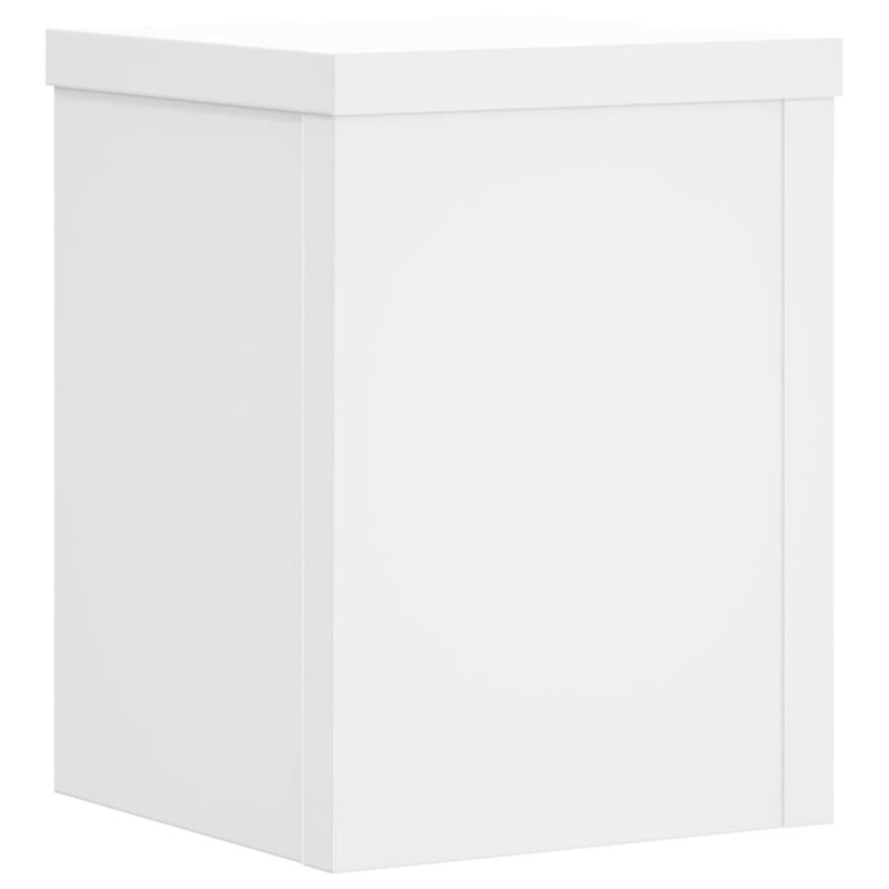 Plant Stand - Set of 2, White, 20cm H x 15cm W x 15cm D