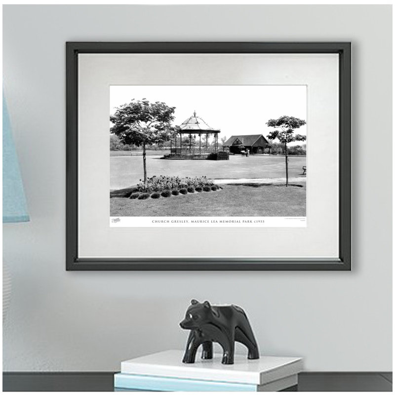 Church Gresley, Maurice Lea Memorial Park C1955 - Single Picture Frame Print, 40cm H x 50cm W x 2.3cm D