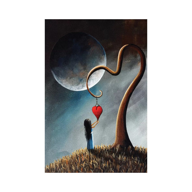 Peut contenir des traces de l'espoir II - reproduction d'art sur toile tendue, H 12 po x l 8 po x P 0,75 po