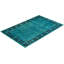 Tapis unique bleu / vert / prune de 6 pi 3 po x 9 pi 4 po Overyed