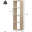 Anisul 106.5cm H x 30cm W Standard Bookcase-1080949085