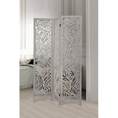Motes 120cm W x 170cm H 3 - Panel Folding Room Divider
