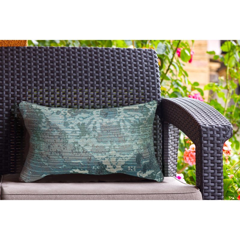 Marina Outdoor Square Pillow Cover & Insert, 12" x 18"