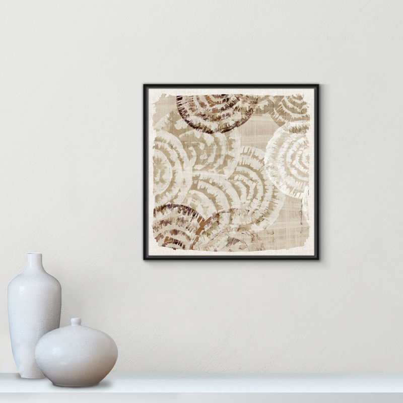 Motif Whicker II par Eva Watts, H 25,5 po x l 25,5 po, Noir