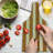 Ambesonne Retro Tempered Glass Cutting Board Meanders Redwood Apricot