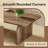 47" Rustic Brown Rectangle Coffee Table