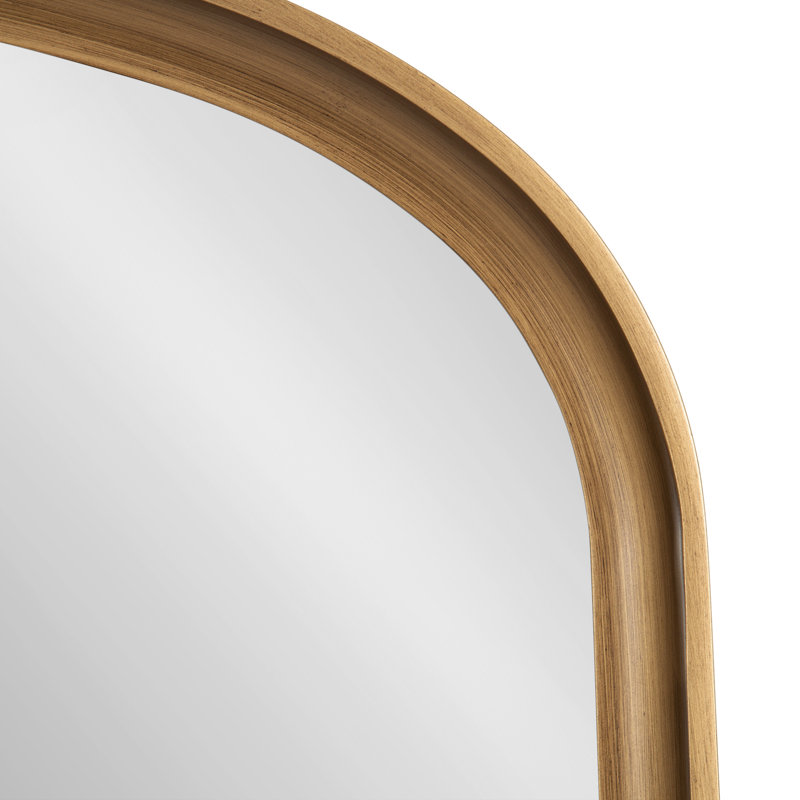 Miroir d'appoint mural Daquan, Or, Bois manufacturé, 36 po x 24 po