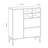 Modern Wall-Mounted Console Table, Sapphire Oak, 39.4 x 49.2 x 13.8 inches | 100% Melamine Coated Particle Board, 0.7 inches Thick | Numerous Shelves, Industrial Design, Perfect for Living Room & Entryway