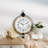 Oversized Old Town Round Frame With Top Loop Wall Clock