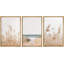 Blanc, plage, herbe, nuageux, océan, vague de mer, paysage, impressions, nature sauvage, photographie, décor moderne-102298896-102298898