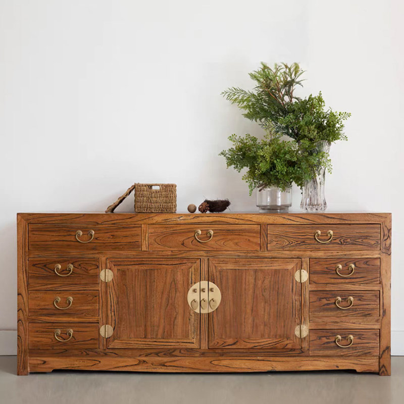 Meuble télé avec rangement en chêne
