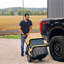 Load Assist Hand Truck with P Handle and Flat Free Wheels, 800lb weight capacity