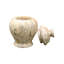 Decorative Marble Cremation Urn, Fossil , 5.25"h X 4"w-113055978