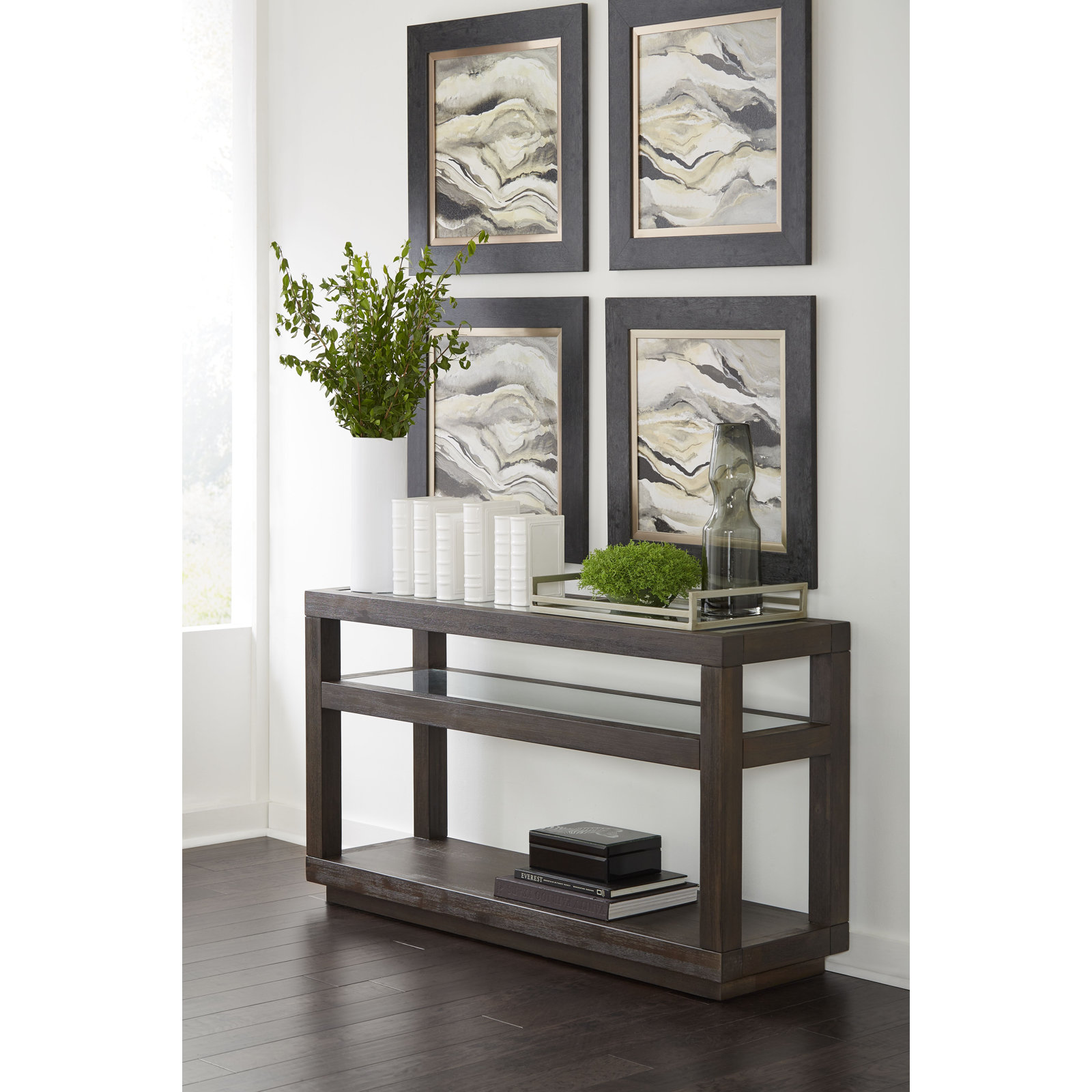 Eloise 54" Console Table, Basalt Gray