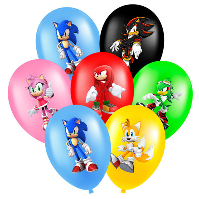 Sonic Balloons, 30 Pcs Sonic Birthday Balloons for Sonic Birthday Party Supplies