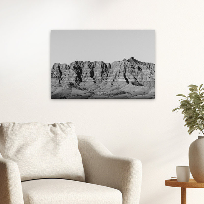 Contemporary Badlands BW, H 24 po x l 16 po