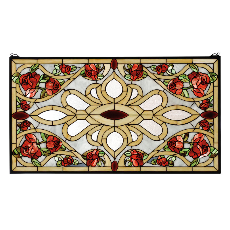 36"W X 20"H Bed Of Roses Window