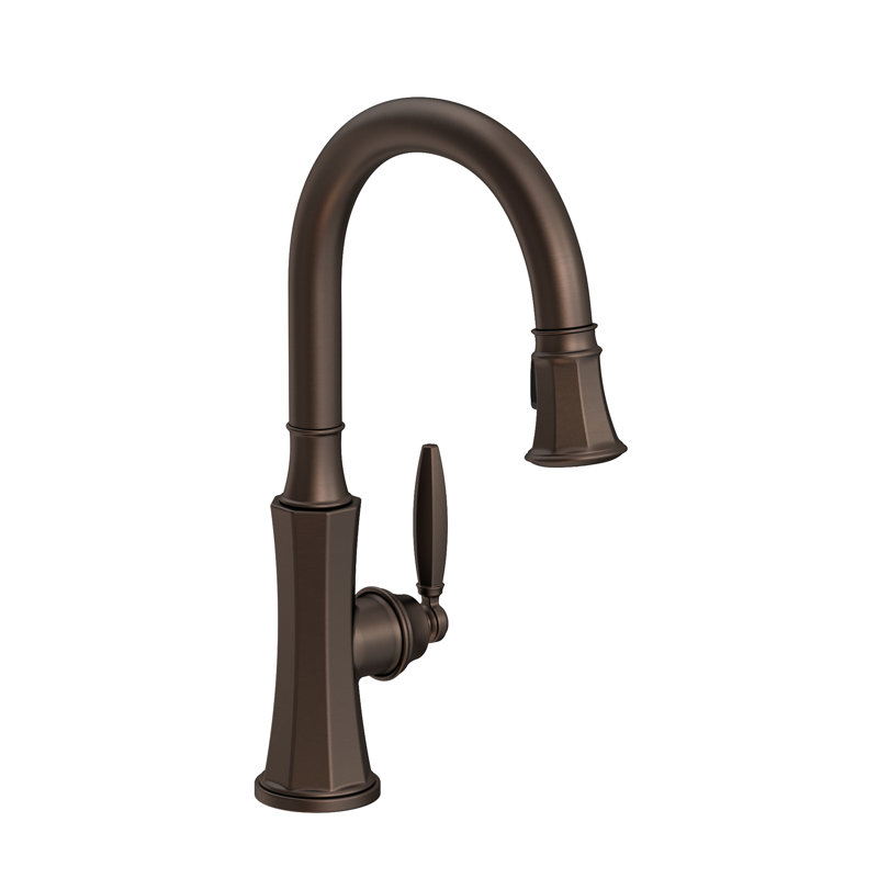 Metropole Single Handle Pull Down Kitchen Faucet, English Bronze