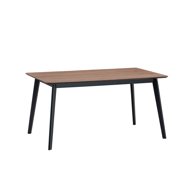 Rebi Walnut & Black Finish Dining Table