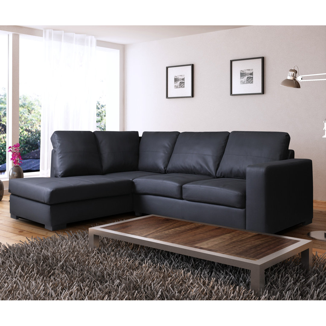 4 Seater Faux Leather Corner Sofa