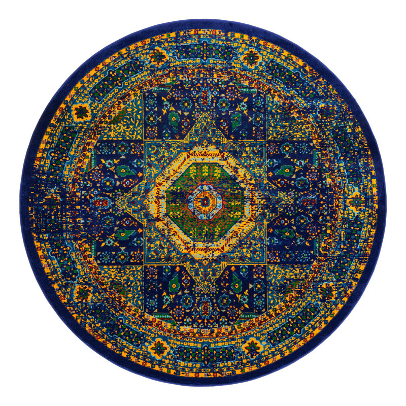 Wedgeworth Oriental Indoor / Outdoor Rug, Round 7'10"