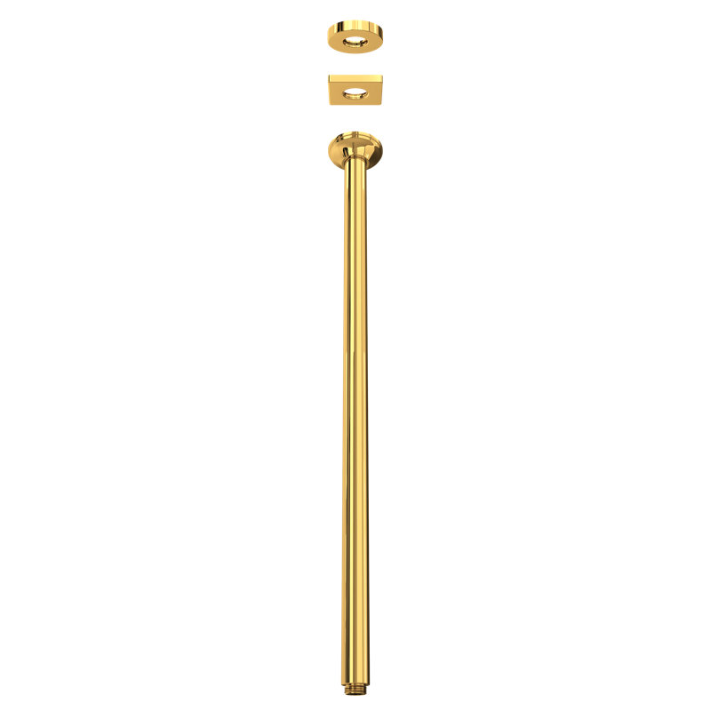 Rohl 24 7/16" Ceiling Shower Arm, Italian Brass