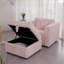 Canapé modulaire de 44,9 po avec rangement Sofas Coussins lavables | Rose clair | En forme de L | Chambre / salon