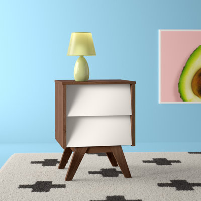40cm W Manufactured Wood Bedside Table
