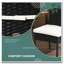Ensemble de 4 chaises de salle à manger d'extérieur en rotin avec coussins moelleux Outsunny PE