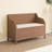 Solid Wood Storage Bench With Safety Hinge-1738131928