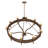 Rustic Lodge 10 - Light Steel Dimmable Wagon Wheel Chandelier