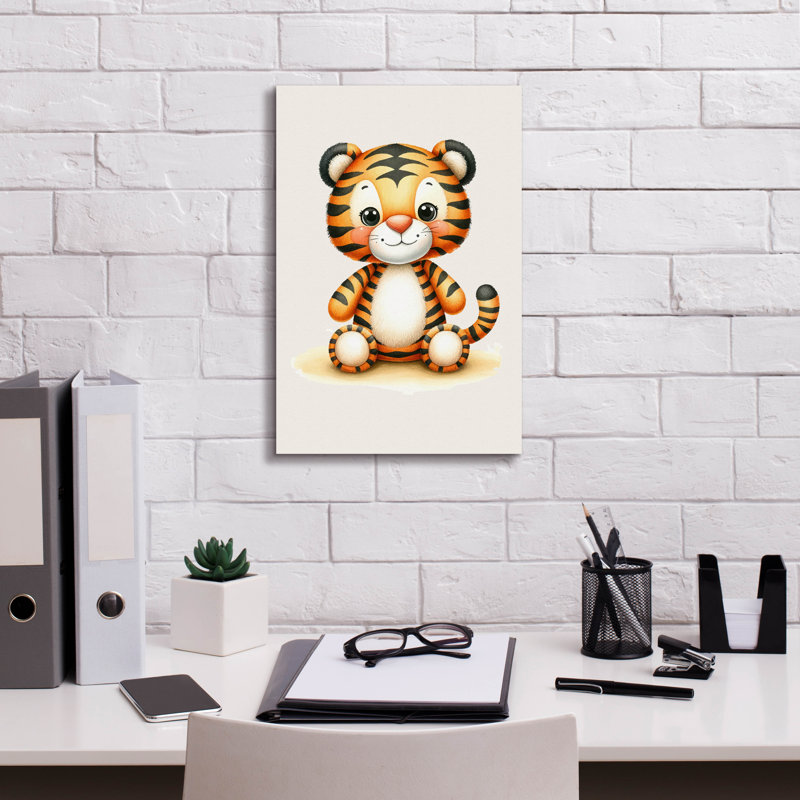 Art mural sur toile Epic Graffiti «Cuddly Tiger» par Andreas Magnusson, H 18 po x l 12 po x P 0,75 po