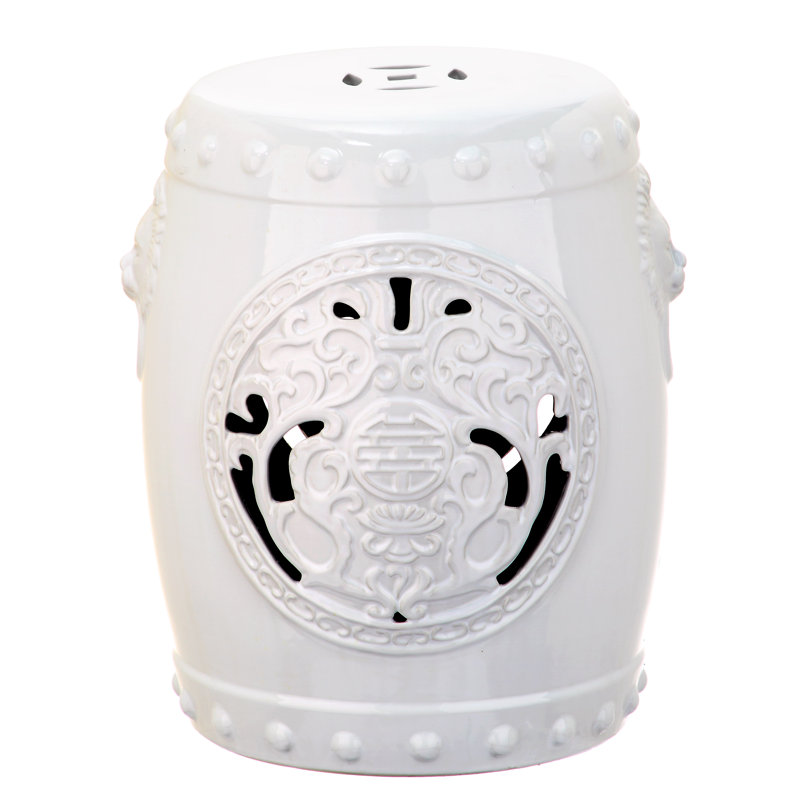 Tabouret de jardin Silvia, Blanc
