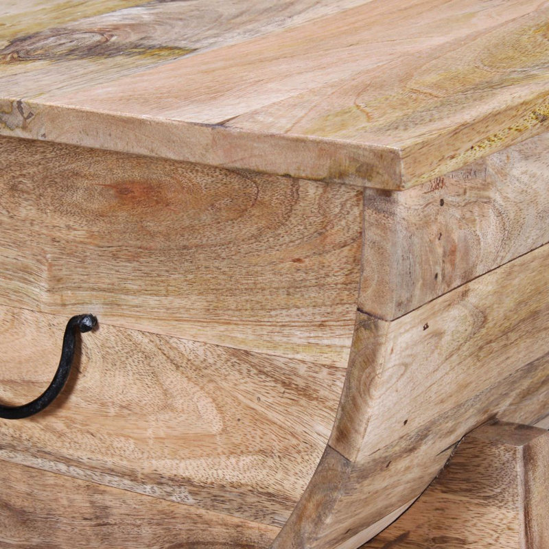 Culpeper Solid Wood Sled Coffee Table with Storage