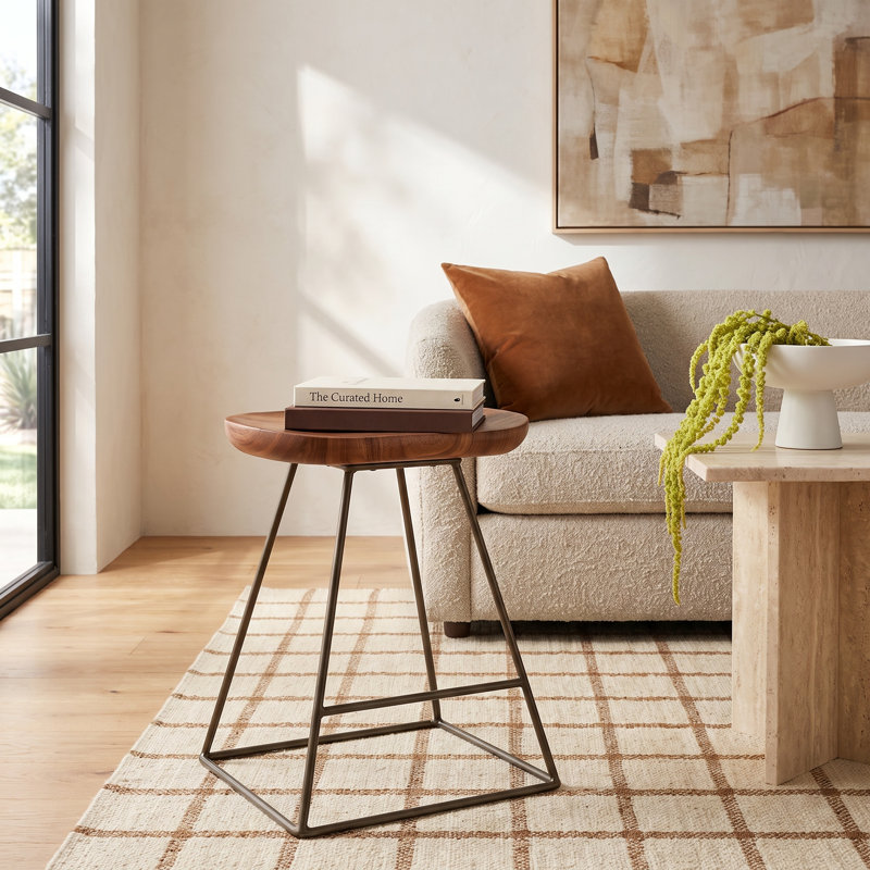 Monticello Solid Wood Accent Stool