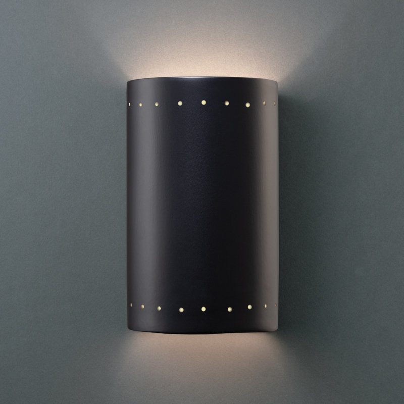 Wiseman 1 - Light Flush Mounted Sconce, Carbon Matte Black, No