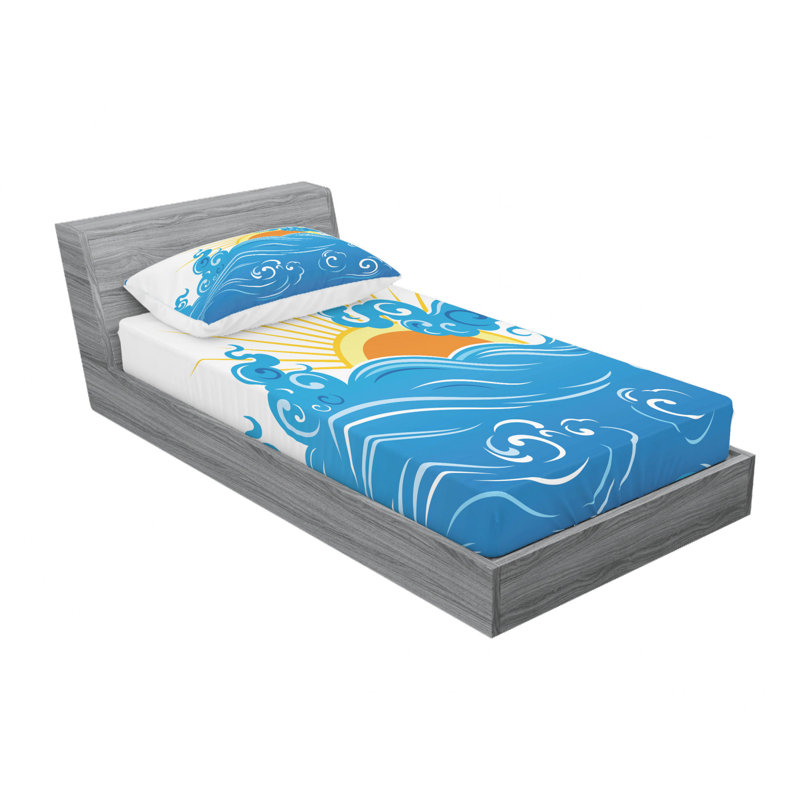 Ensemble de draps incurvés, Ensemble de draps pour lit simple TG avec drap-hou