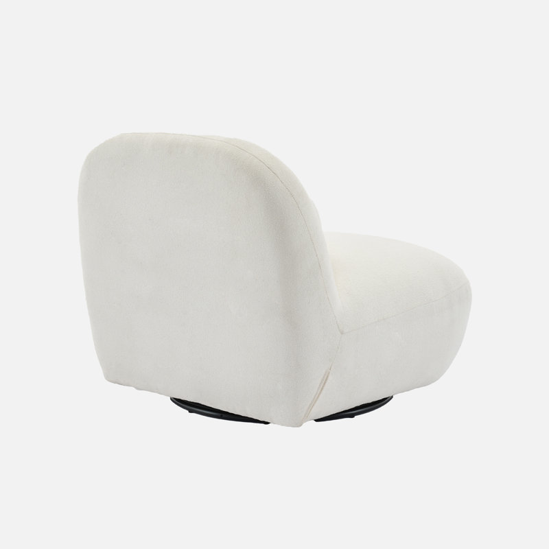 Cinelli Upholstered Barrel Chair, Cream